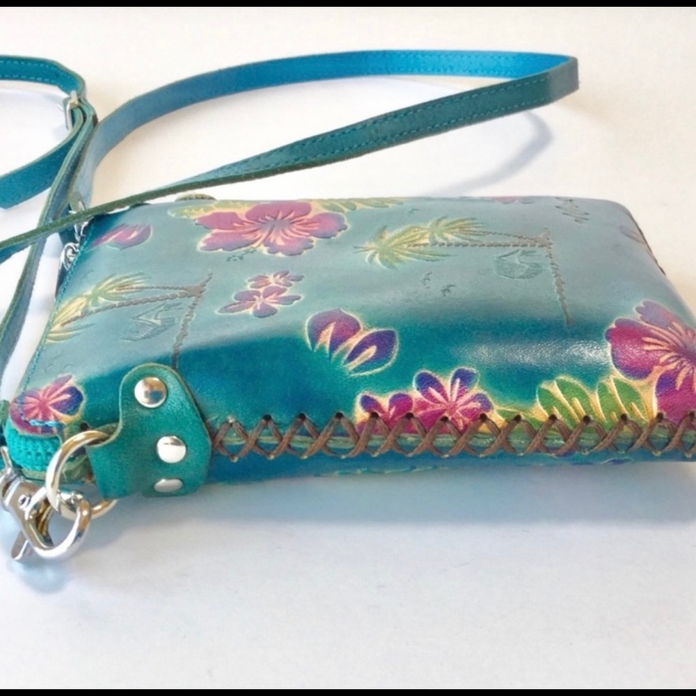 SMALL LEATHER CELL PHONE Bag, Hawaii Theme